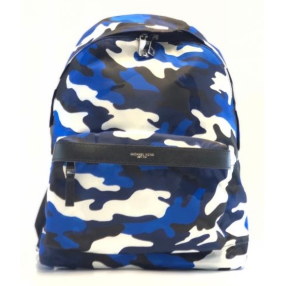 michael kors backpack blue camo